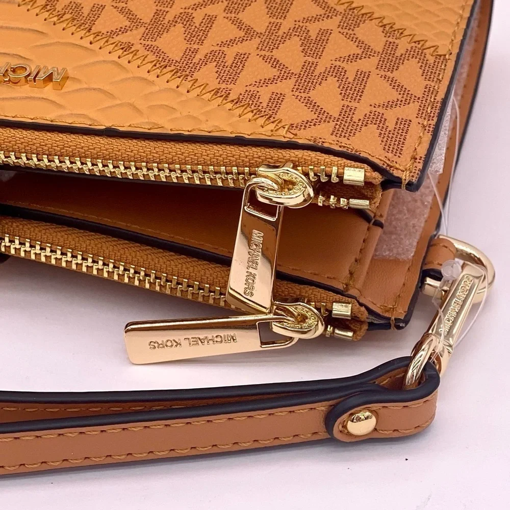 Michael Kors DoubleZip Wallet Wristlet Phone Case Cider